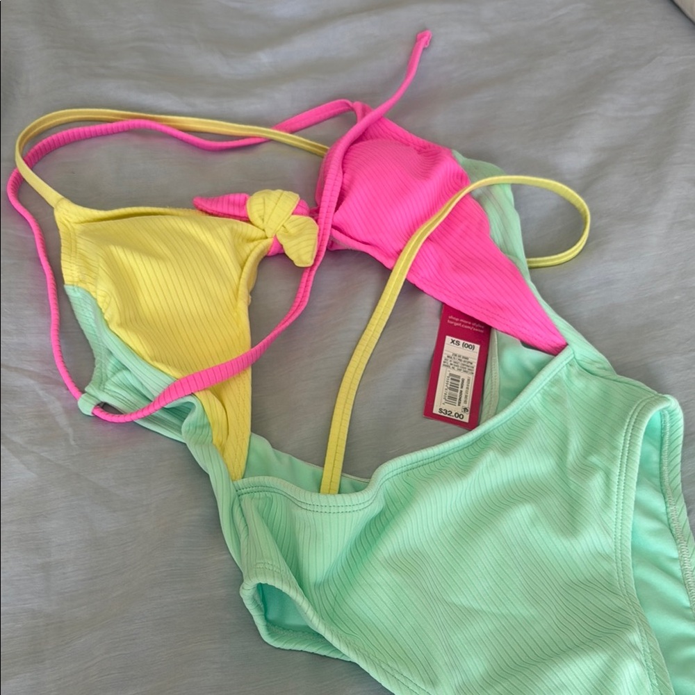 Xhilaration Ribbed Colorblock Bikini Set – XS (NWT!)
